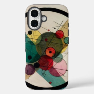 ワシリーカンディンスキー抽象芸術サークル iPhone 16ケース