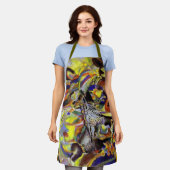 ワシリーカンディンスキー抽象芸術作品 エプロン (着用した状態)