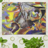 ワシリーカンディンスキー抽象芸術作品 キッチンタオル (折り畳み)