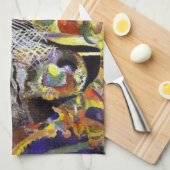 ワシリーカンディンスキー抽象芸術作品 キッチンタオル (四つ折り)