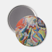 ワシリーカンディンスキー赤ステインクラシック抽象芸術アート マグネット (正面/裏面)