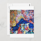 ワシリーカンディンスキー馬ライダーブルーの山 ポストカード (正面/裏面)