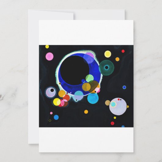 ワシリーカンディンスキー – いくつかの円 招待状 (正面)