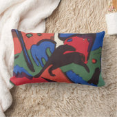 ワシリーカンディンスキーFranzマークブルーライダー ランバークッション (ブランケット)