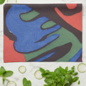 ワシリーカンディンスキーFranzマークブルーライダ絵画ーズ キッチンタオル (折り畳み)