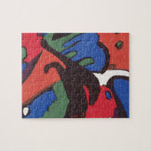 ワシリーカンディンスキーFranzマークブルーライダ絵画ーズ ジグソーパズル (横)