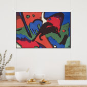 ワシリーカンディンスキーFranzマークブルーライダ絵画ーズ ポスター (キッチン)