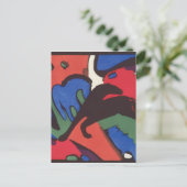 ワシリーカンディンスキーFranzマークブルーライダ絵画ーズ ポストカード (スタンド正面)