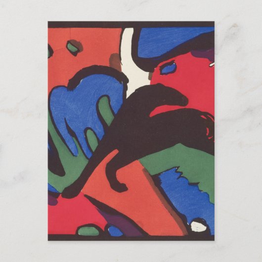 ワシリーカンディンスキーFranzマークブルーライダ絵画ーズ ポストカード (正面)