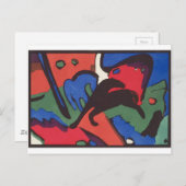 ワシリーカンディンスキーFranzマークブルーライダ絵画ーズ ポストカード (正面/裏面)
