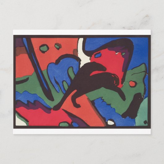 ワシリーカンディンスキーFranzマークブルーライダ絵画ーズ ポストカード (正面)