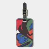 ワシリーカンディンスキーFranzマークブルーライダ絵画ーズ ラゲッジタグ (正面縦)