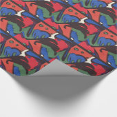 ワシリーカンディンスキーFranzマークブルーライダ絵画ーズ ラッピングペーパー (角)