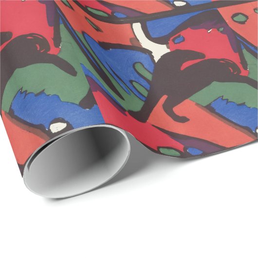 ワシリーカンディンスキーFranzマークブルーライダ絵画ーズ ラッピングペーパー (ロールコーナー)