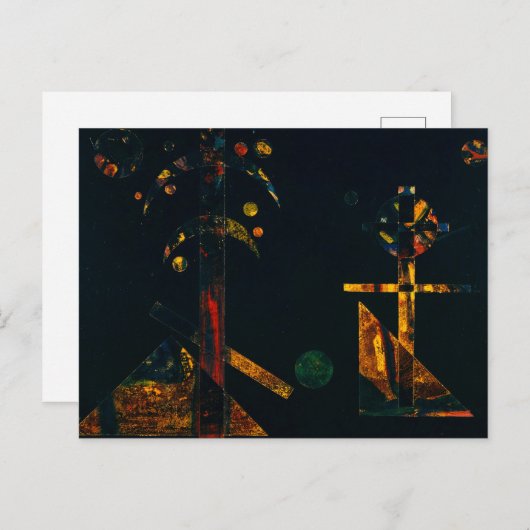 ワシリー・カンディンスキーによるクリスマスのためにニーナへ ポストカード (正面/裏面)