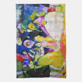 ワシリー・カンディンスキーによるコリニン群 キッチンタオル (縦)