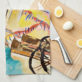 ワシリー・カンディンスキーによる即興30(キャノン) キッチンタオル (四つ折り)