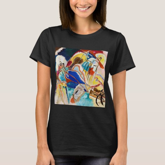 ワシリー・カンディンスキーによる「即興作品30号(大砲)」 Tシャツ (正面)