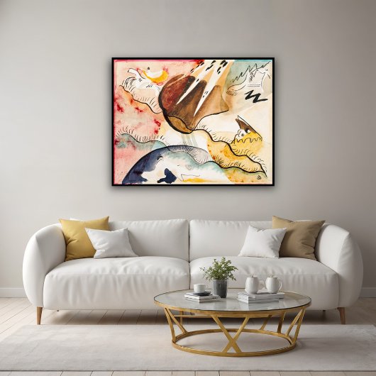 ワシリー・カンディンスキーによる『雨の風景』(1911)  - 絵 ポスター