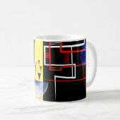 ワシリー・カンディンスキーの「内的合一」 コーヒーマグカップ (正面右)