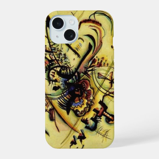 ワシリー・カンディンスキー抽象芸術 iPhone 15ケース (裏面)