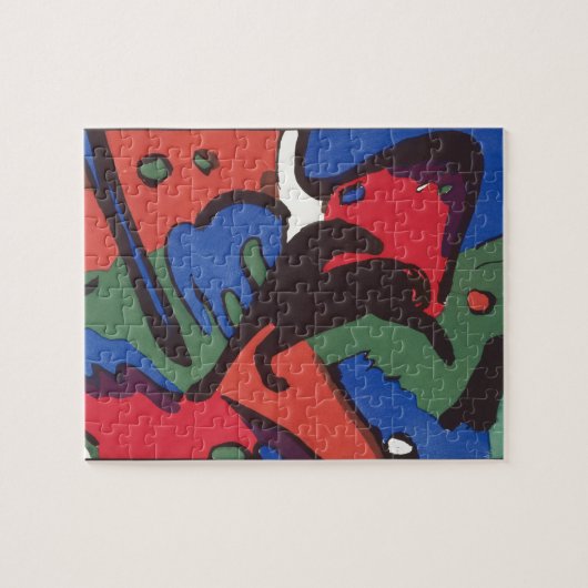 ワシリー·カンディンスキー·フランツ·マルク·ブルー·ライ絵画ダーズ ジグソーパズル (横)