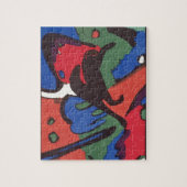 ワシリー·カンディンスキー·フランツ·マルク·ブルー·ライ絵画ダーズ ジグソーパズル (縦)