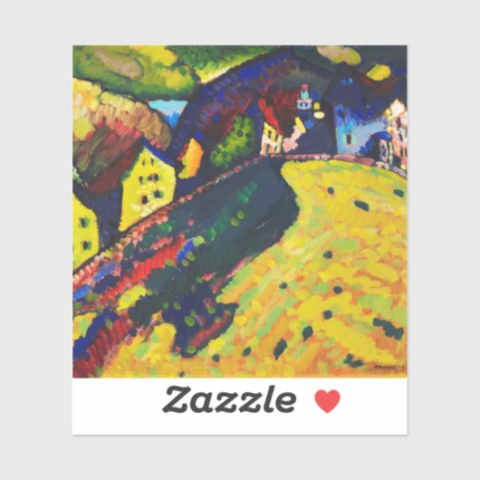 ワシリー・カンディンスキー。ムルナウの家表現主義 シール (シート)