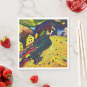 ワシリー・カンディンスキー。ムルナウの家表現主義 スタンダードランチョンナプキン (インサイチュ)