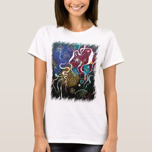 ワシリー・カンディンスキー - モダンアートの抽象画 Tシャツ (正面)