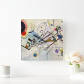 ワシリー・カンディンスキー – 構成VIII 1923年 スクエア壁時計 (ホーム)