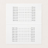 ワシンエステティシャン金ゴールドマルーンティール（緑がかった色） 名刺 (内部フラット)