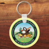 ワシントオーガニックン キーホルダー (正面)