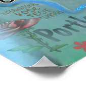 ワシントンおもしろいの地図 ポスター (角)