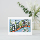 ワシントンからの挨拶州 ポストカード (スタンド正面)