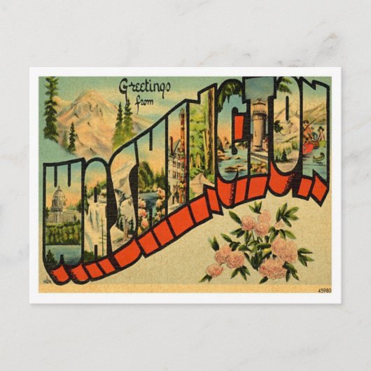 ワシントンからの挨拶 ポストカード (正面)