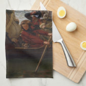 ワシントンがデラウェアを渡る キッチンタオル (四つ折り)