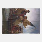 ワシントンがデラウェアを渡る キッチンタオル (横)