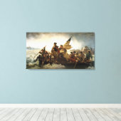 ワシントンがデラウェアを渡る キャンバスプリント (インサイチュ (ウッドフロア))