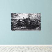 ワシントンがデラウェアを渡る キャンバスプリント (インサイチュ (ウッドフロア))