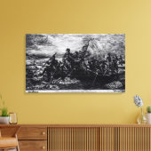 ワシントンがデラウェアを渡る キャンバスプリント (インサイチュ (リビング))