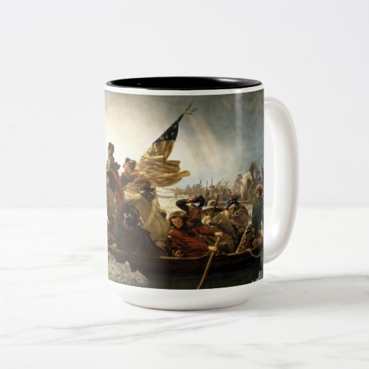 ワシントンがデラウェアを渡る ツートーンマグカップ (正面右)