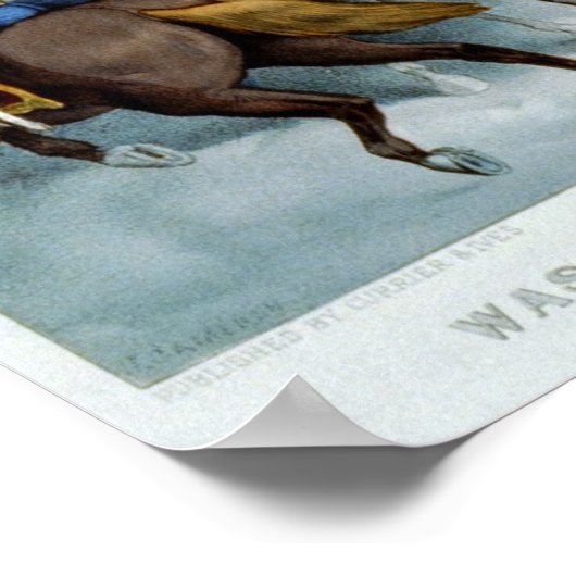 ワシントンがデラウェアを渡る ポスター (角)