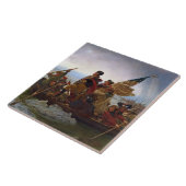 ワシントンがデラウェア川を渡る タイル (側面)