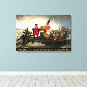 ワシントンがデラウェア州を横断 キャンバスプリント (インサイチュ (ウッドフロア))