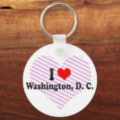 ワシントンが大好きD.C.統一された州 キーホルダー (正面)