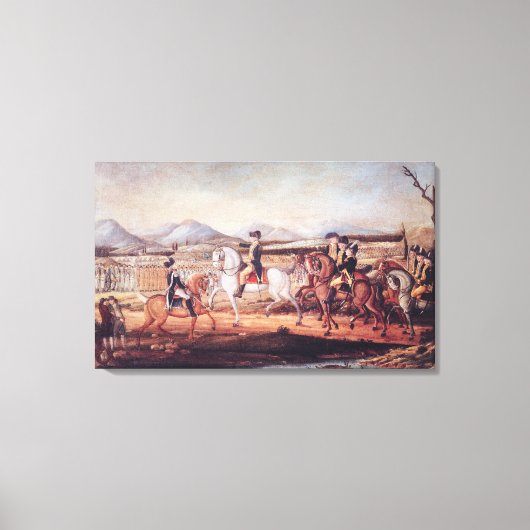 ワシントンが西軍再考 キャンバスプリント (正面)