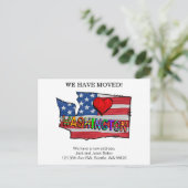 ワシントンでの引っ越し州の動き ポストカード (スタンド正面)