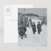 ワシントンとスティーブンアットバレーフォージ ポストカード (正面/裏面)