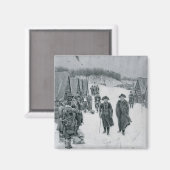 ワシントンとスティーブンアットバレーフォージ マグネット (正面/裏面)